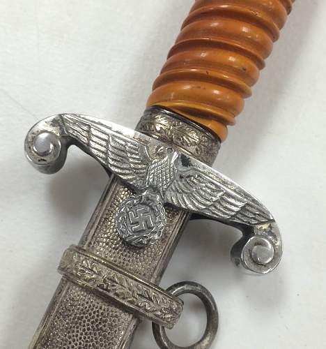 Unmarked Heer Dagger With Aluminum Fittings