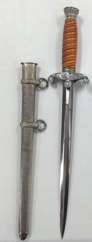 Unmarked Heer Dagger With Aluminum Fittings