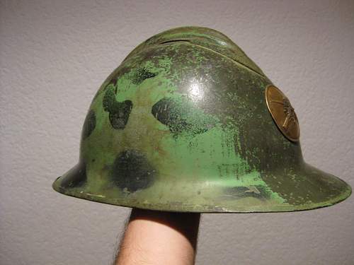 Two Mexican Adrian Helmets M26 from Mexico