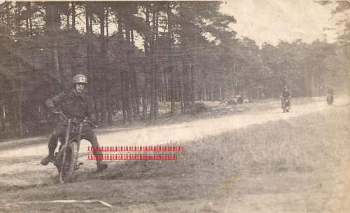 British Motor Cyclist's helmets  of WWII