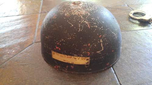 Antique show helmet