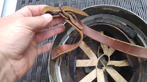 Antique show helmet