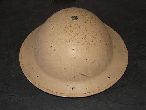 British/South African helmet North Africa