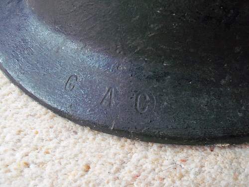 British WW2 civil helmet but what is it made of?