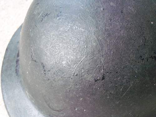 British WW2 civil helmet but what is it made of?