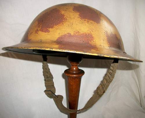 WW2 British camo helmet - original or repaint?