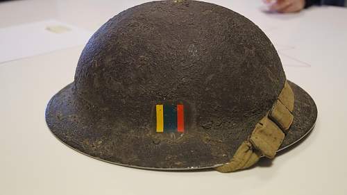 WW2 British and Commonwealth helmet markings and Badges.
