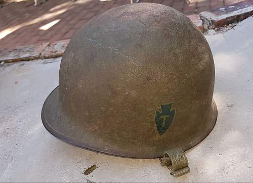 WW2 36TH Texas Division M1 helmet