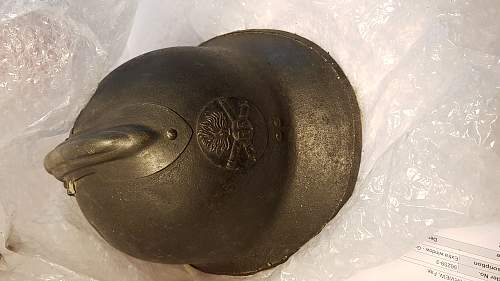 1937 Adrian French Artillery Helmet shell