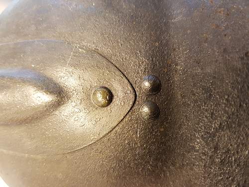 1937 Adrian French Artillery Helmet shell