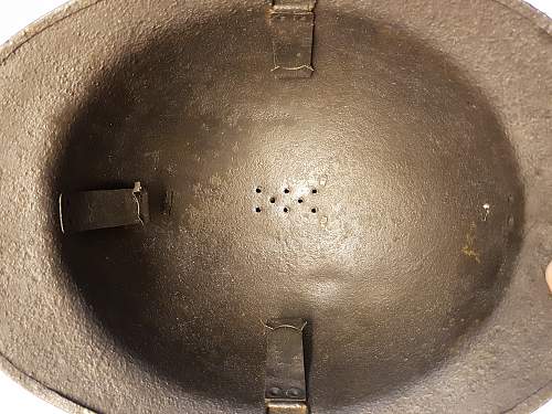 1937 Adrian French Artillery Helmet shell