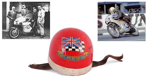 British Motor Cyclist's helmets  of WWII