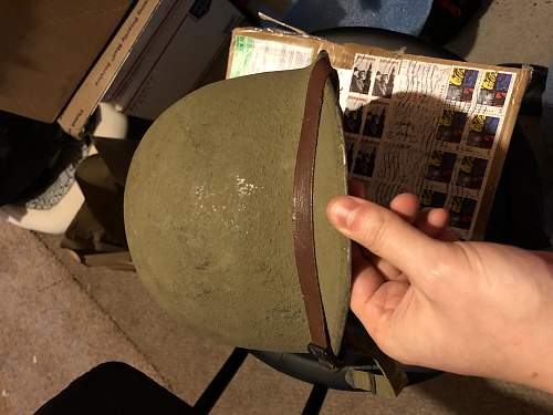 M1 helmet wartime repaint