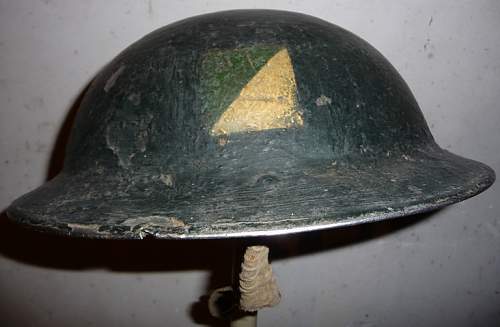 Not all Brit flashed helmets are military