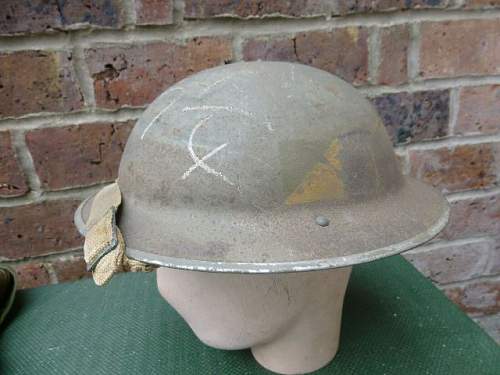 Not all Brit flashed helmets are military