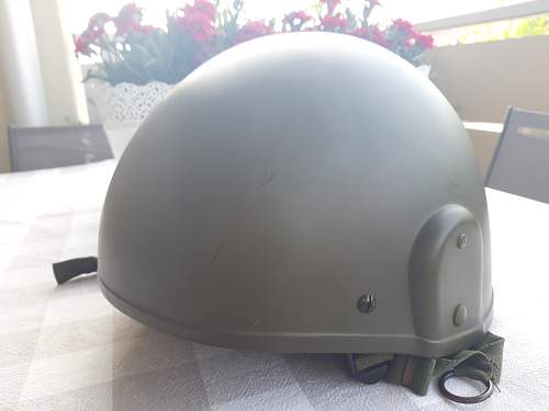 Mk IV Helmet - desert DPM with IR tape