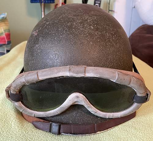 U.S. WWII M1 Helmet - Front Seem - Fixed Bail - Possible Paint ID