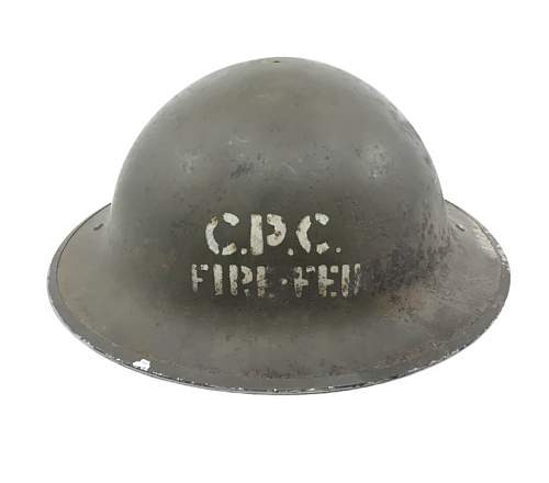 Quebec CPC (Civilian Protection Corps / Corps de Protection Civile) marked helmets