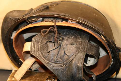 British mark 2 tanker helmet-mint? But with unusual ear communication flaps? Help