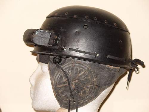 British mark 2 tanker helmet-mint? But with unusual ear communication flaps? Help
