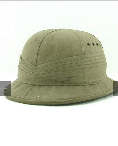 1941 British pith helmet ID