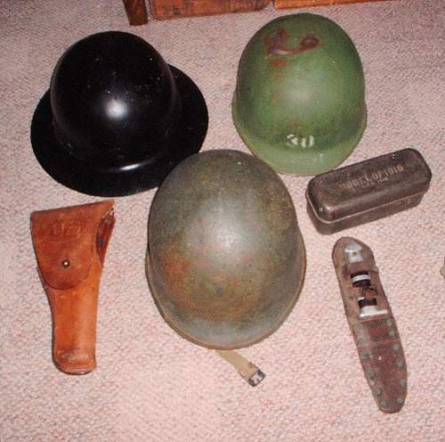 Help identifying these helmets, please?