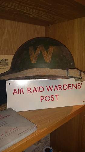 Irish Civil Defence Warden's Helmet