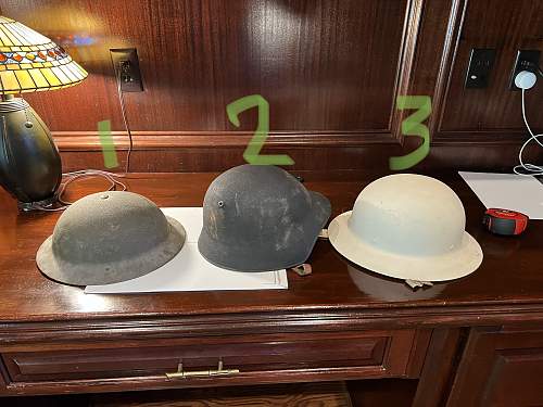 Identification help on 3 helmets