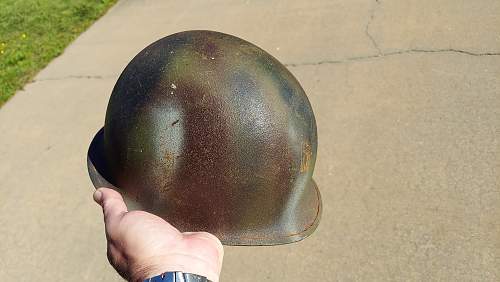 New find today, Opinions on US M1 Camo Helmet