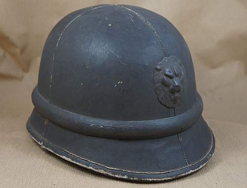 Belgian WW2 motorcycle helmet