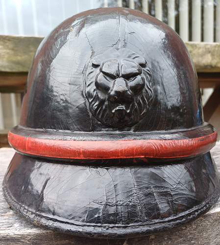 Belgian WW2 motorcycle helmet