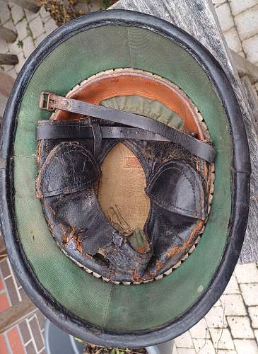 Belgian WW2 motorcycle helmet