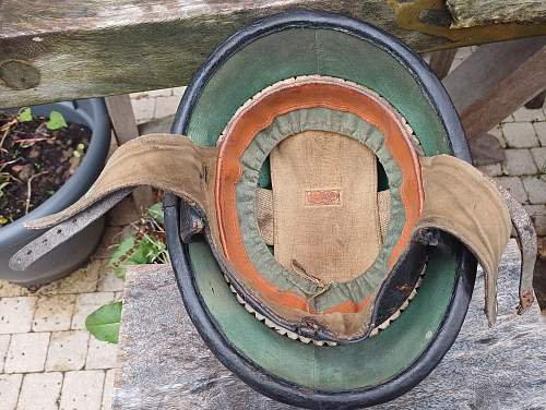 Belgian WW2 motorcycle helmet