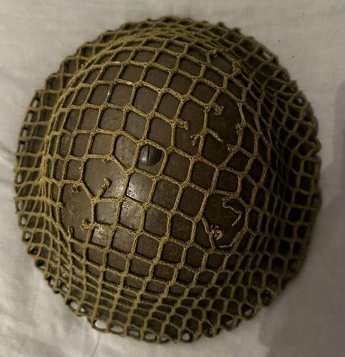 Is WW2 British combat helmet with net original or fake