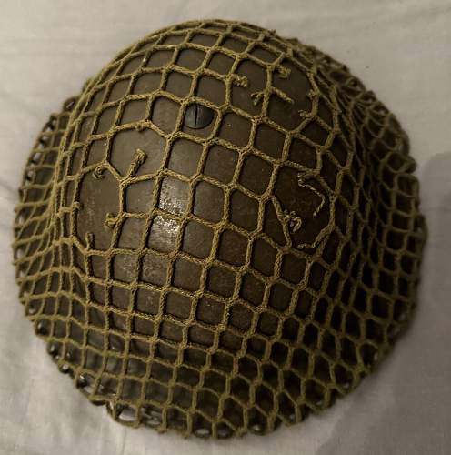 Is WW2 British combat helmet with net original or fake