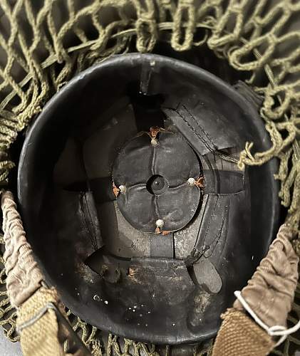 Is WW2 British combat helmet with net original or fake