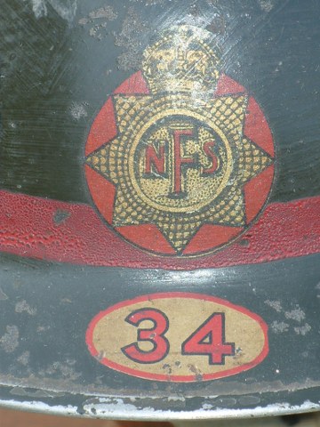 British National Fire Service helmet