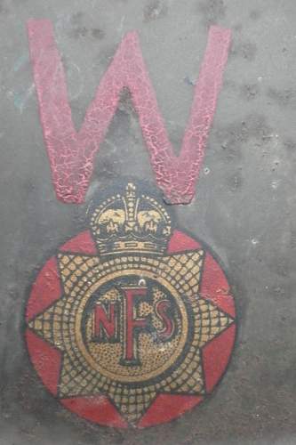 British National Fire Service helmet
