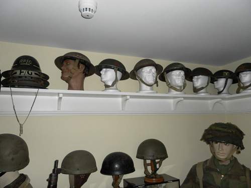 THE WAR ROOM, Mostly British helmets