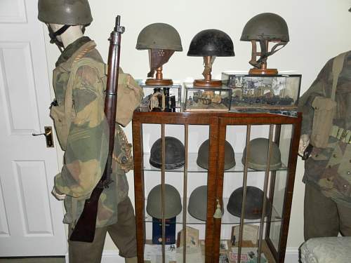 THE WAR ROOM, Mostly British helmets