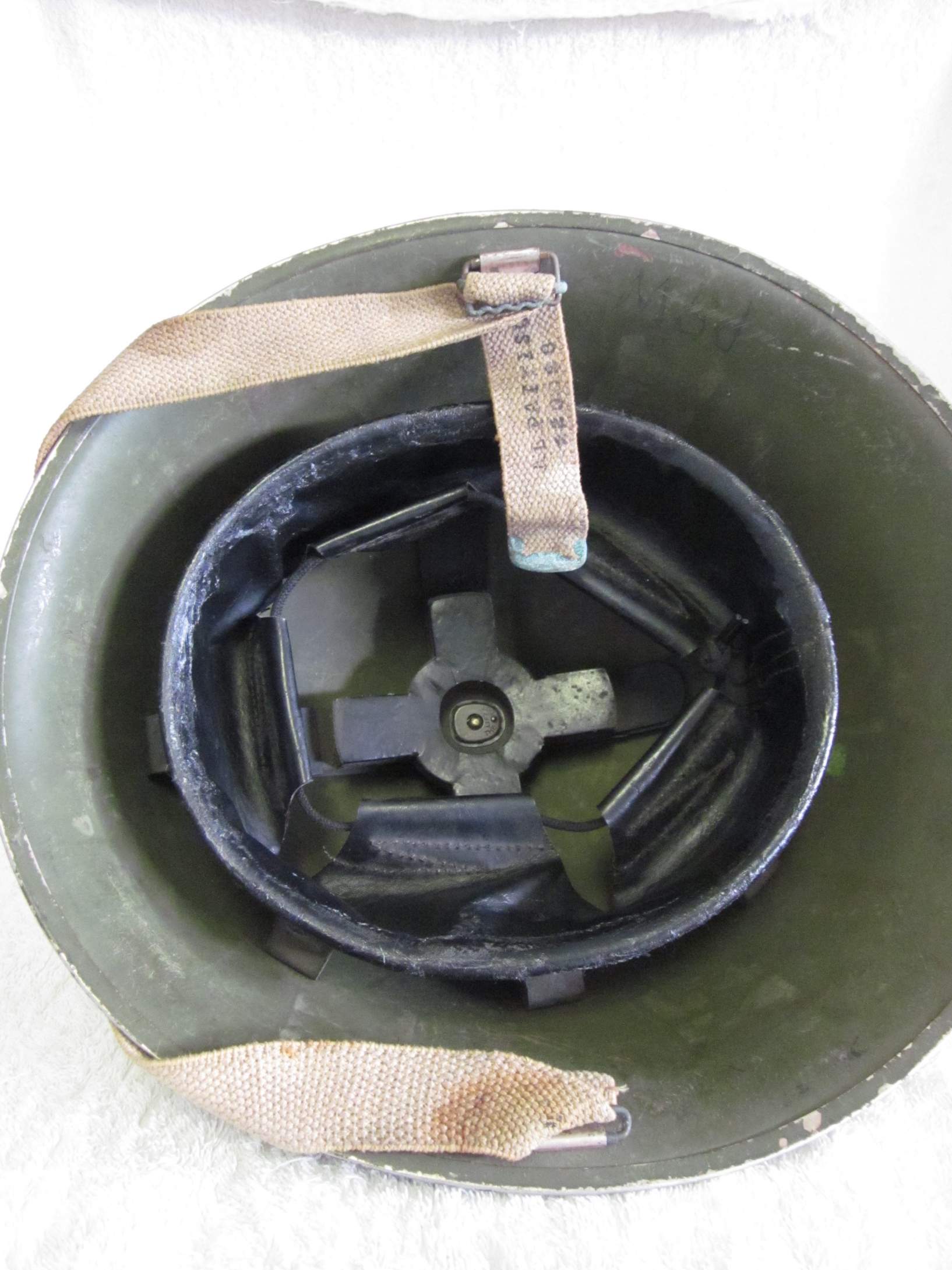 WW2 Mk3 British Turtle Helmet Named and Dated 1944