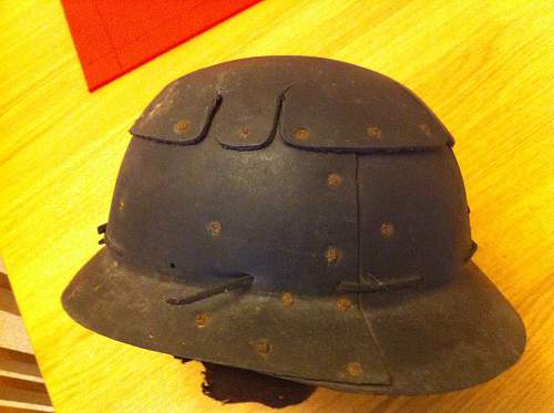 Anyone have an idea what this british fibre helmet is?   Civil Defence?  Miner?