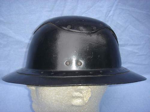 Anyone have an idea what this british fibre helmet is?   Civil Defence?  Miner?