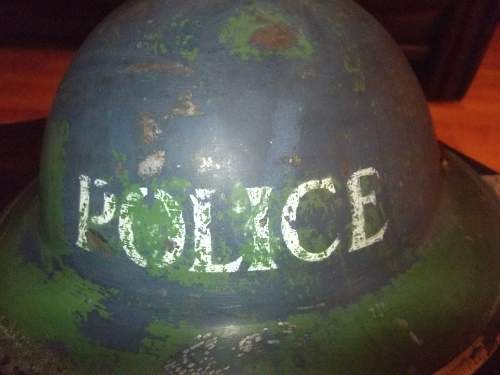 Police to warden helmet