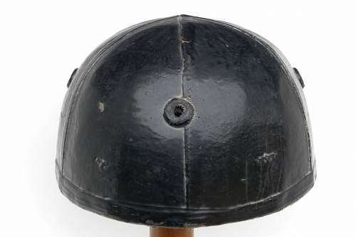 Canadian helmet, crash,  tank battalion