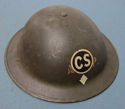 Mk.II A.R.P. helmet with &quot;CS&quot; decal overlay