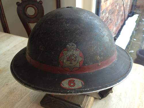 WW2 National Fire Service helmet