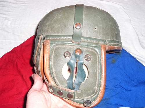 M1938 US Tanker Helmet and Italian Tanker Insignia