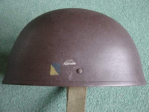 British Royal Armoured Corps pattern steel helmet