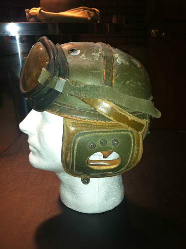 New addition WW2 US tanker helmet